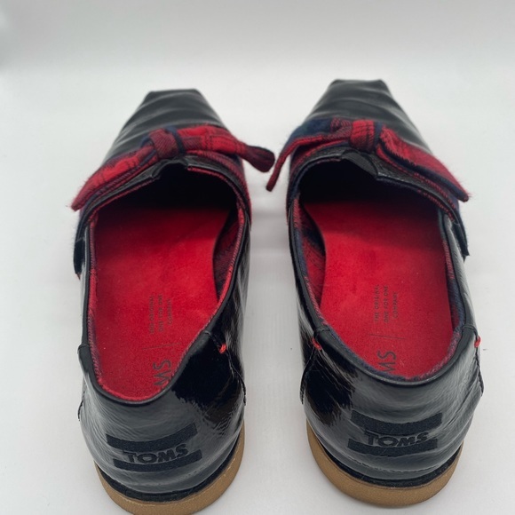 Toms Alpargata Bow Slip-on In Black Plaid
Fabric. Size 7.5 - Picture 12 of 13